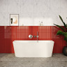 Ванна VITRA GEO 180х80 приставная с ножками, скрытый сифон 65420006000